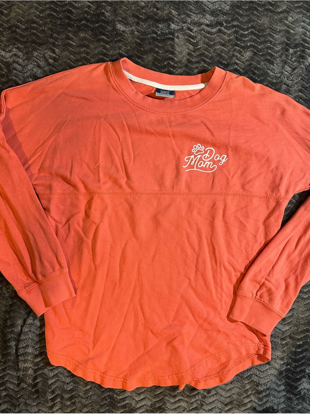 MV Sport Coral Long Sleeve "Dog Mom" Tee